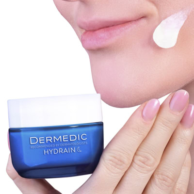 Dermedic hydrain 3 hialuro creme de nuit hydratante anti age 50ml