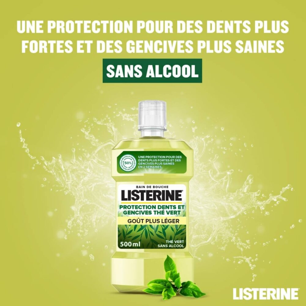 Listerine green tea bain de bouche 250ml