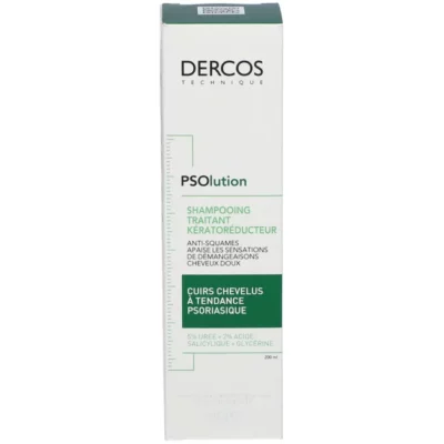 Vichy dercos shampoing traitant kératoréducteur psolution 200ml