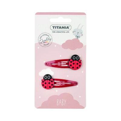 TITANIA 2 Clips a Cheveux Coccinelle - 8510 Kids