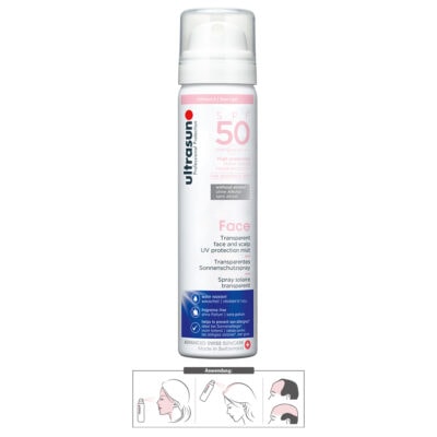 ULTRASUN Face Spray Solaire Transparent 75ml