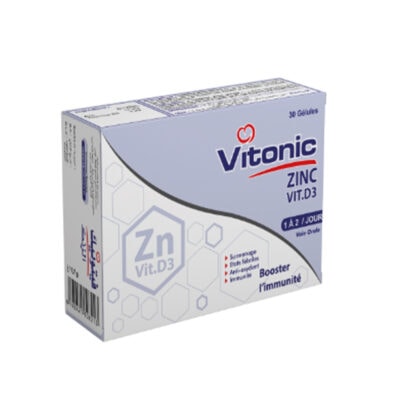 VITONIC zinc vit.d3 Booster l'Immunité 30 gélules