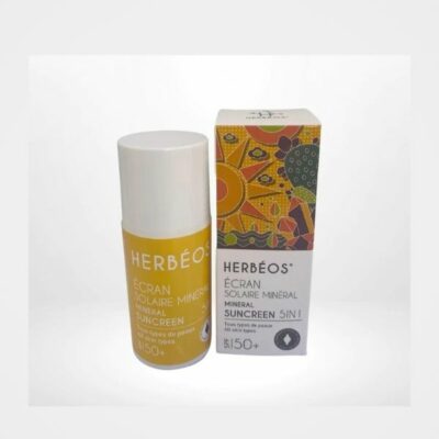 HERBÉOS Écran Solaire Minéral 5 en 1 SPF 50 40ml