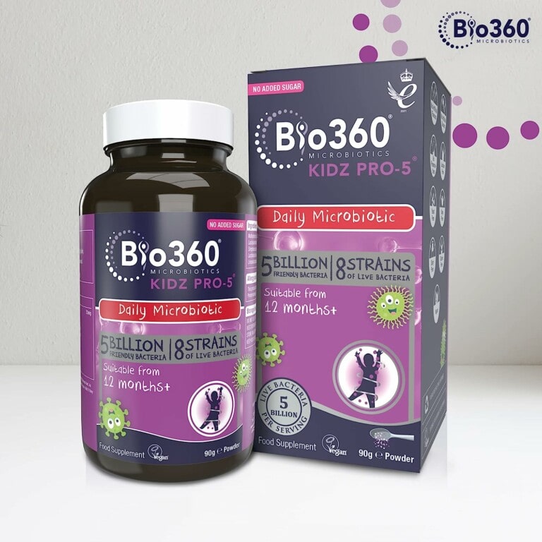 Natures Aid Bio360 Kidz Pro-5 Microbiotique pour Enfants 90 g