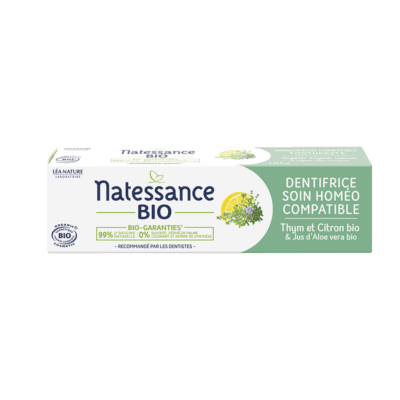 Natessance Dentifrice Bio Soin Homéo Compatible 75 ml