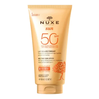 Lait Solaire Fondant Haute Protection SPF50 visage et corps, NUXE Sun150 ml