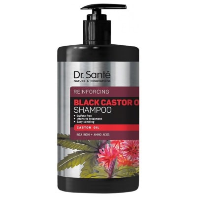 Dr Santé Black Castor Oil Shampooing à L'huile De Ricin Noir 1L