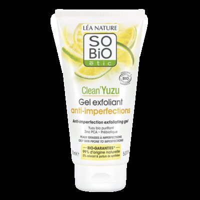 So'Bio Clean’Yuzu Gel Exfoliant Bio 150ml