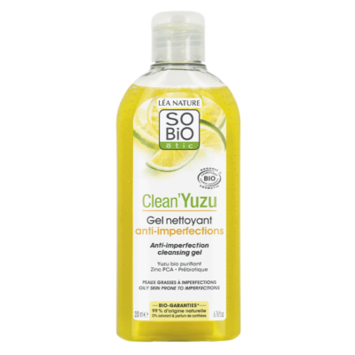 So'Bio Clean’Yuzu Gel Nettoyant Anti-Imperfections Bio 200ml