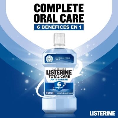 Listerine Total Care Anti-Tartre Bain de Bouche 500ml