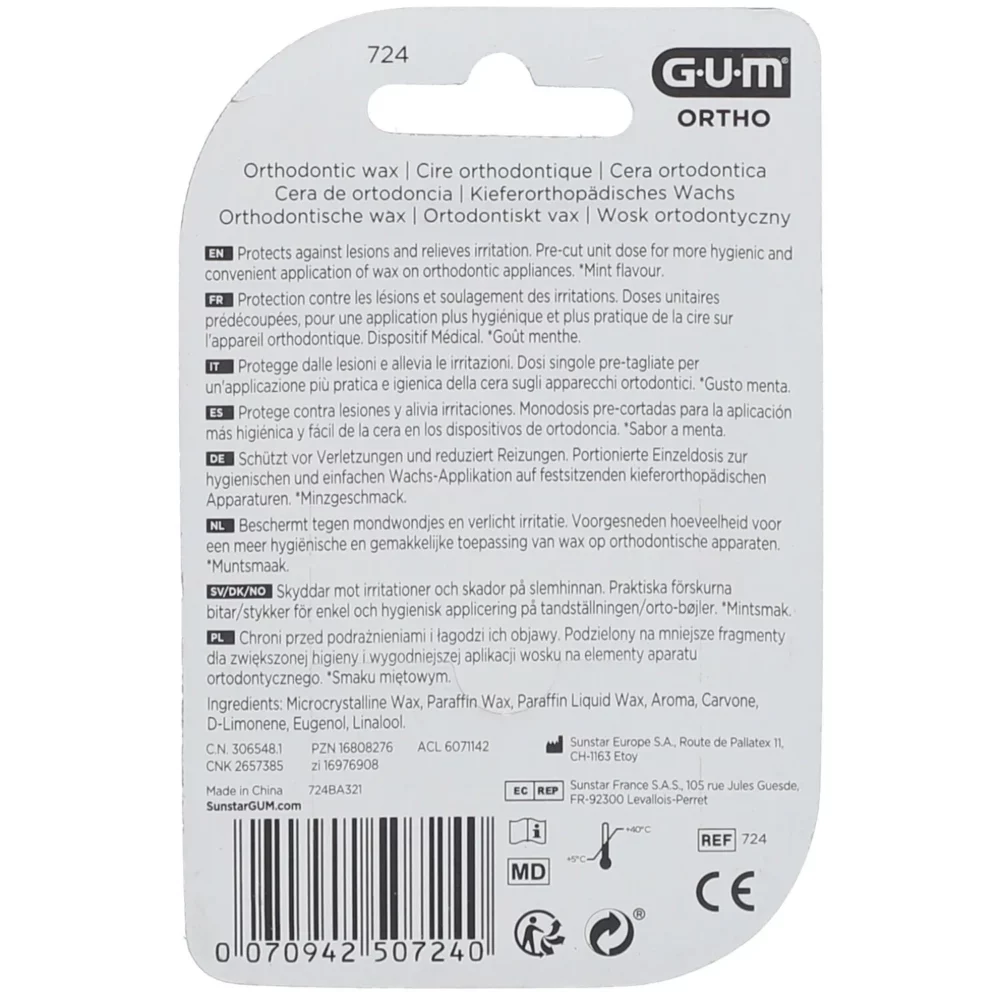 Gum ortho cire dentaire 724