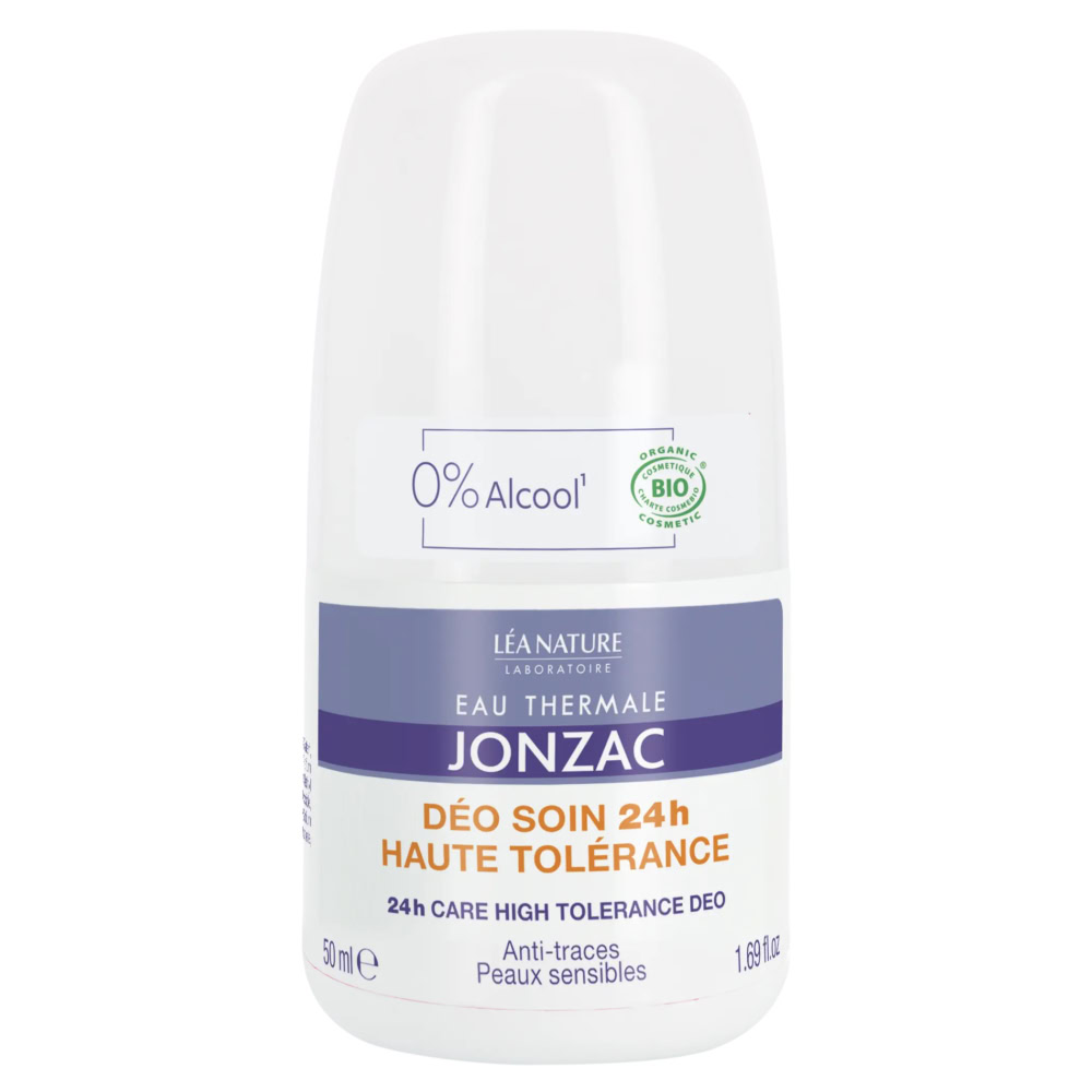 Jonzac déo haute tolérance 24h anti-trace bio peaux sensibles 50ml