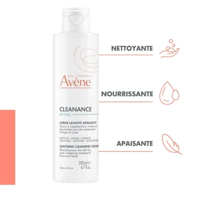 Avene cleanance hydra creme lavante apaisante 200 ml4