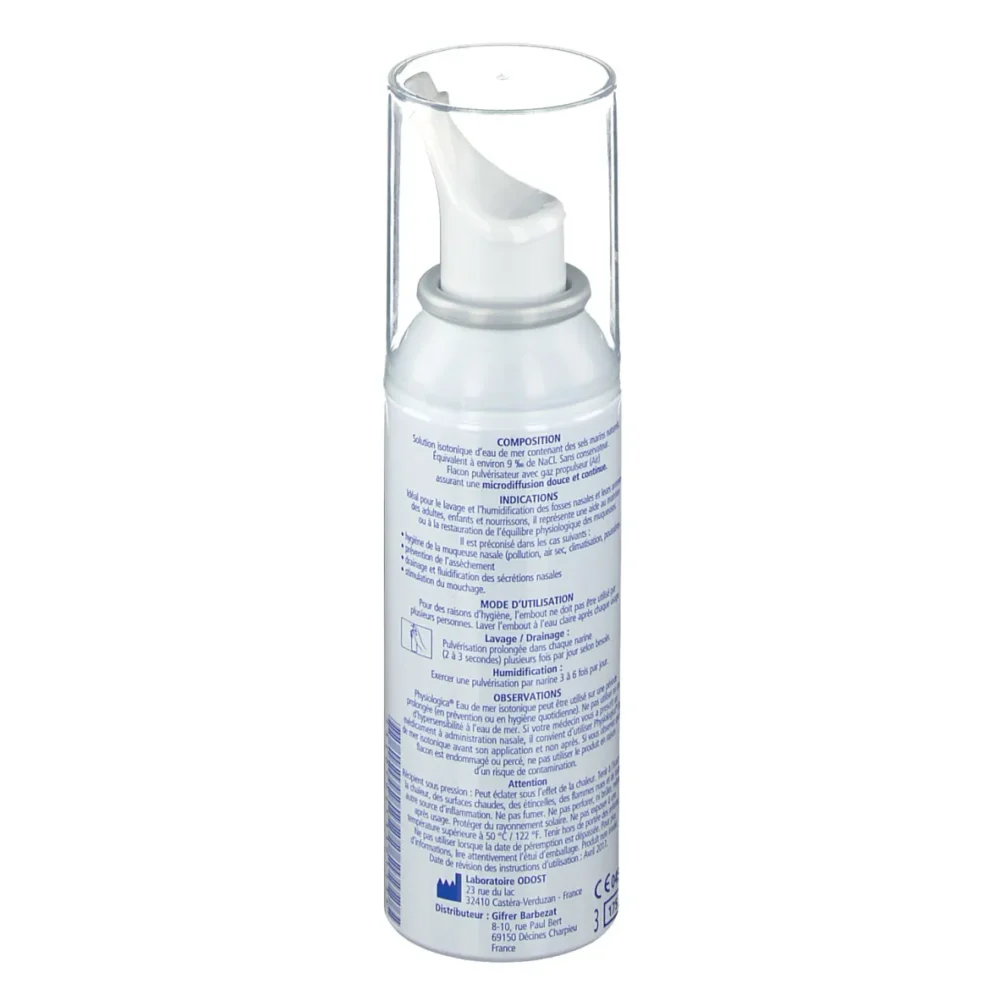 Gifrer physiologica solution d'eau de mer isotonique 100ml