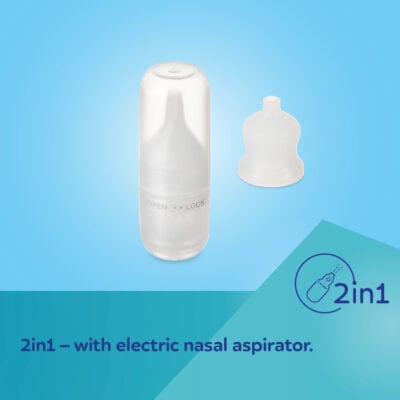 Canpol tire-lait électrique double expresscare avec aspirateur nasal 12/212