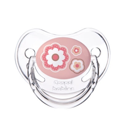 Canpol Sucette Orthodontique en Silicone 0-6 Mois Rose 22/565