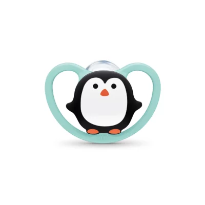 NUK Sucette Space Penguin avec Boite 18-36 Mois