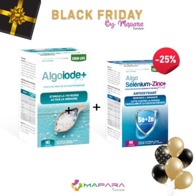 Pack soutien thyroïde - algoiode plus 90 comprimes + algo sélénium-zinc plus 90 comprimes (-25%)