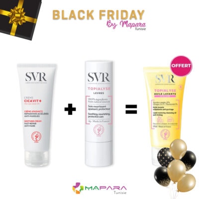 Svr cicavit+ creme 40ml + svr topialyse stick levres 4g + huile lavante 55ml (offert)