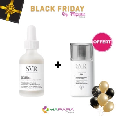 Svr clairial ampoule concentré anti-taches + svr clairial day (offert)