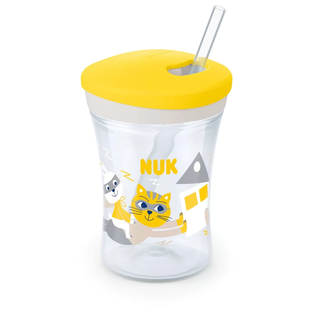 Nuk action cup tasse paille 12 mois et + 230 ml