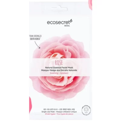 Eco Secret Masque Visage Apaisant aux Extraits Naturels de Rose 20ml