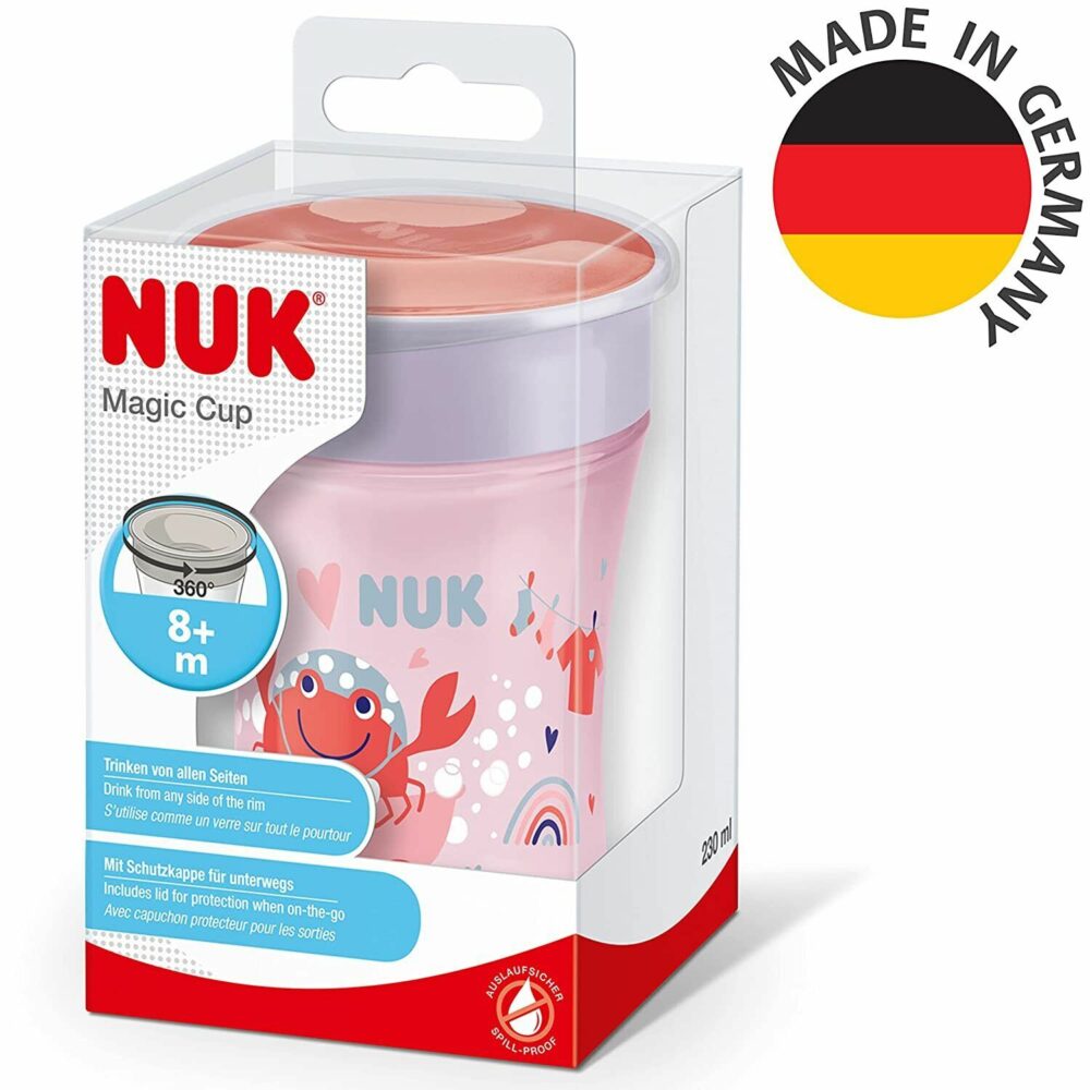 Nuk magic cup 360 silicone mixte 8 mois + 230 ml