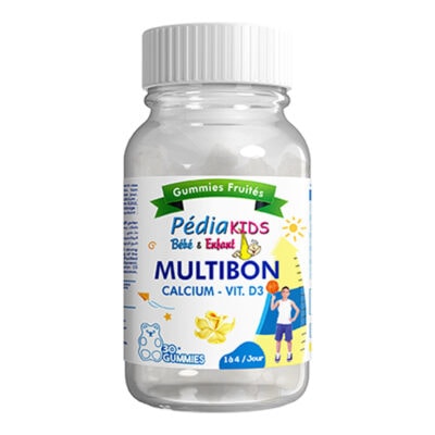 Pédiakids Multibon Calcium Vitamine D3 30 Gummies