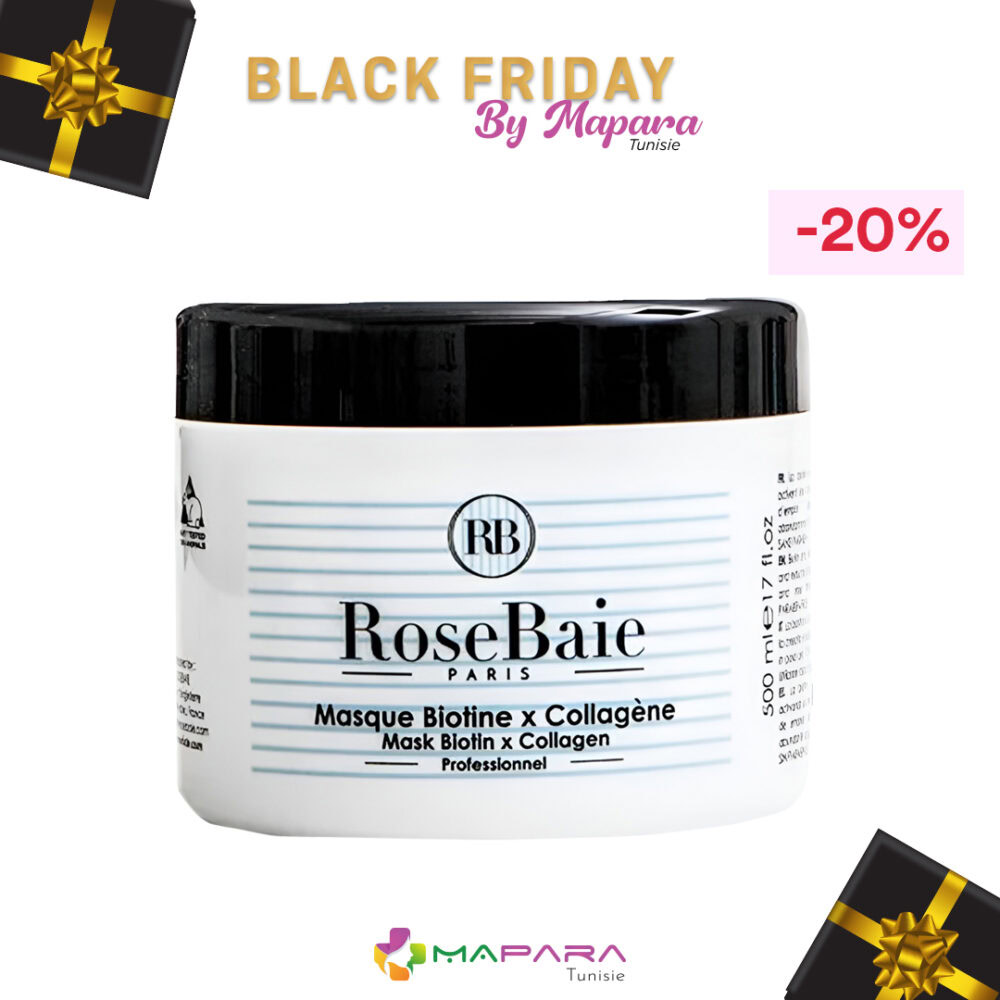 Rosebaie masque biotine et collagène 500ml