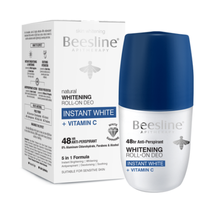 Beesline deodorant roll-on instant white + vitamine c 50ml