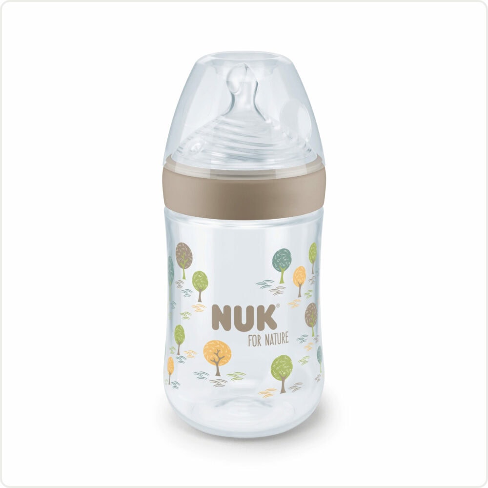 Nuk biberon nature sense avec temperature control nude 260ml