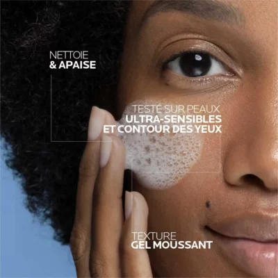 La roche posay toleriane gel moussant purifiant apaisant double nettoyant 400ml