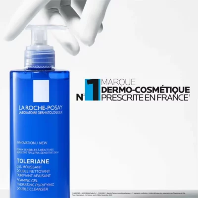 La roche posay toleriane gel moussant purifiant apaisant double nettoyant 400ml