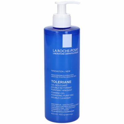 La roche posay toleriane gel moussant purifiant apaisant double nettoyant 400ml