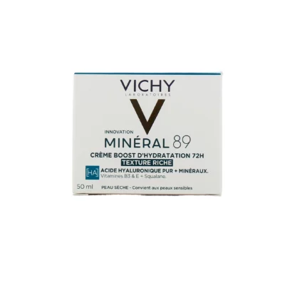 Vichy minéral 89 crème boost d'hydratation 72h 50ml