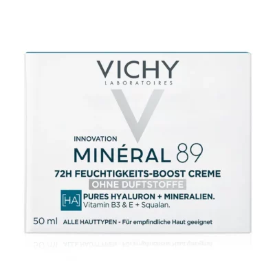 Vichy minéral 89 crème boost d'hydratation 72h 50ml