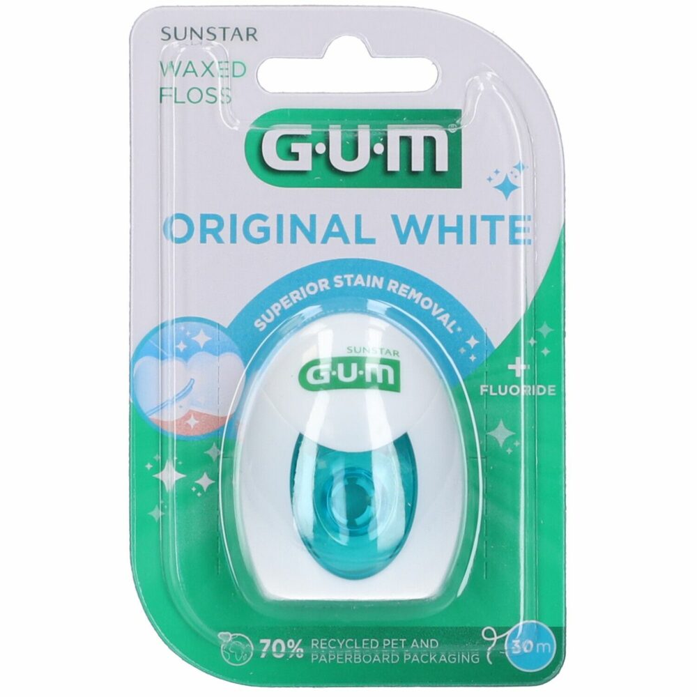 Gum fil dentaire ciré original white 30m 2040