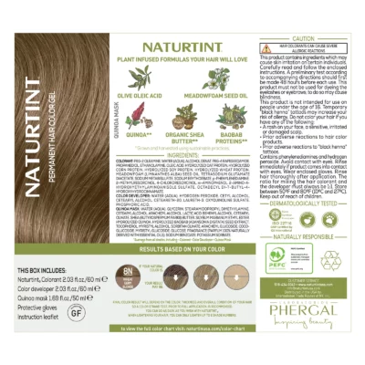 Naturtint colorant permanent en gel 8n blond blé 170ml