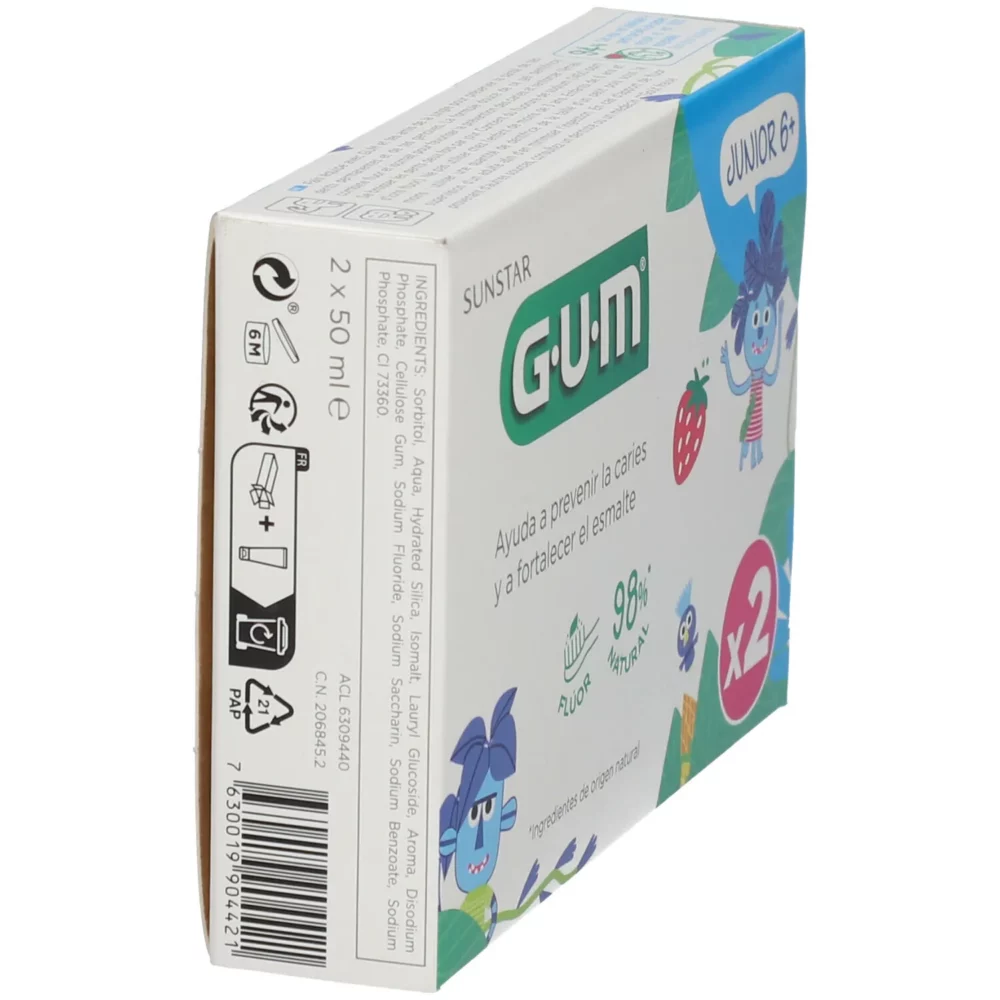 Gum dentifrice junior lot de 2 x 50ml