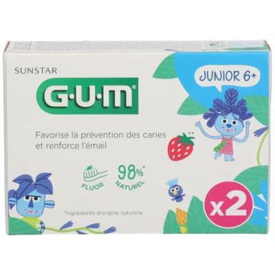 Gum dentifrice junior lot de 2 x 50ml