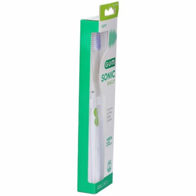 Gum brosse à dents electrique sonic daily soft blanche 4100