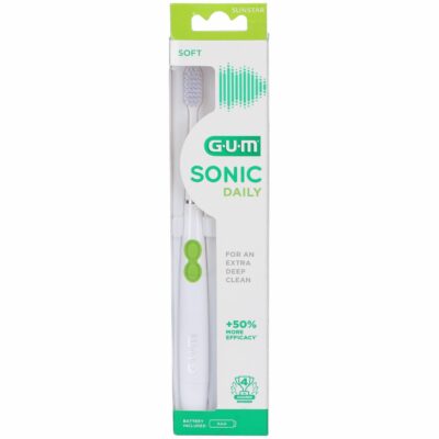 Gum Brosse à Dents Electrique Sonic Daily Soft Blanche 4100