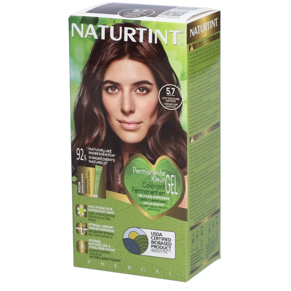 Naturtint colorant permanent en gel 5. 7 châtain clair chocolat 170ml