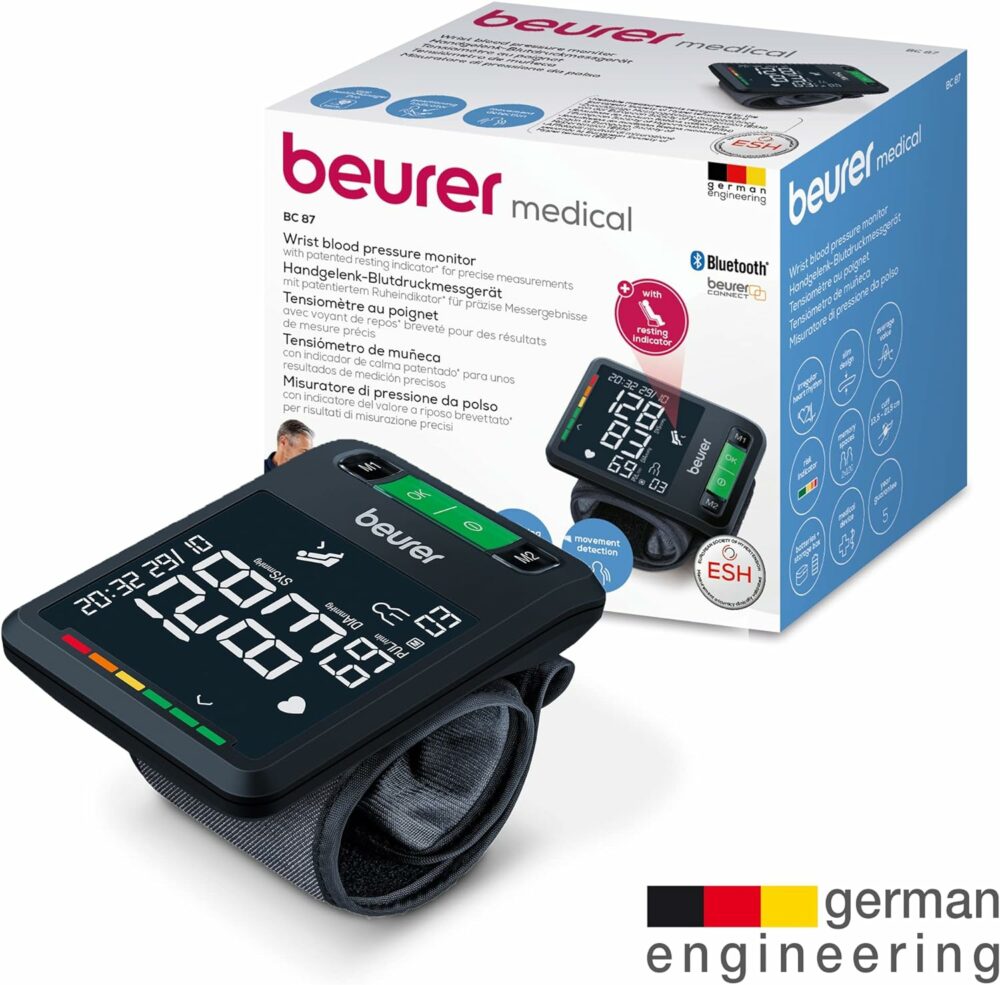 Beurer tensiomètre poignet bluetooth bc 87