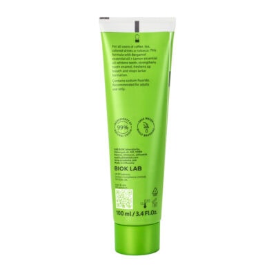 Ecodenta dentifrice blanchissant à la bergamote & au citron 100ml