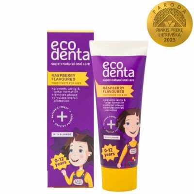 ECODENTA KAKĖ MAKĖ Dentifrice à la Framboise, 0+ ans 75ml