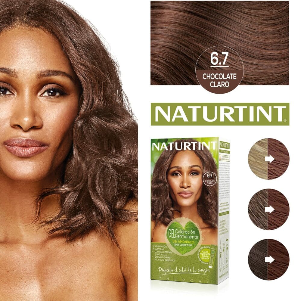 Naturtint colorant permanent en gel 6. 7 blond foncé marron 170ml