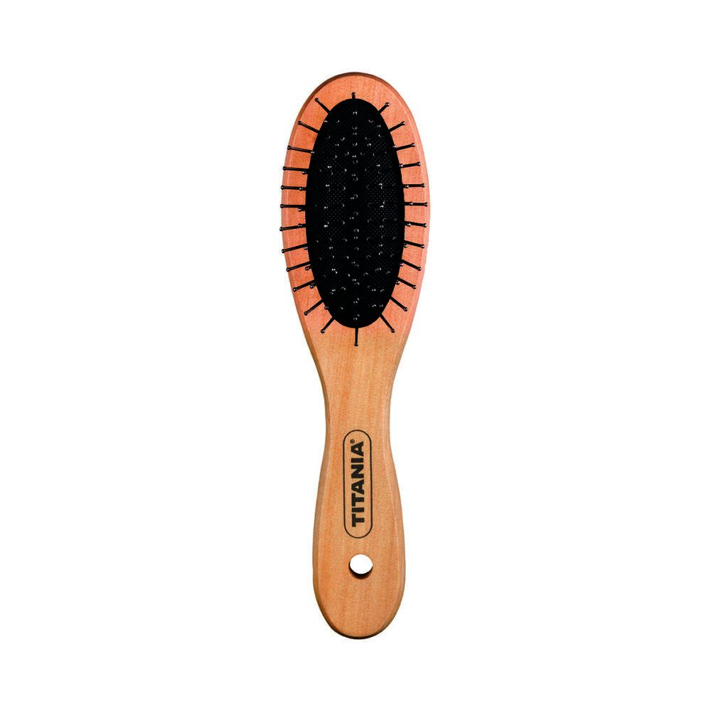 Titania brosse bois de massage 7 rangees 18cm - 2824