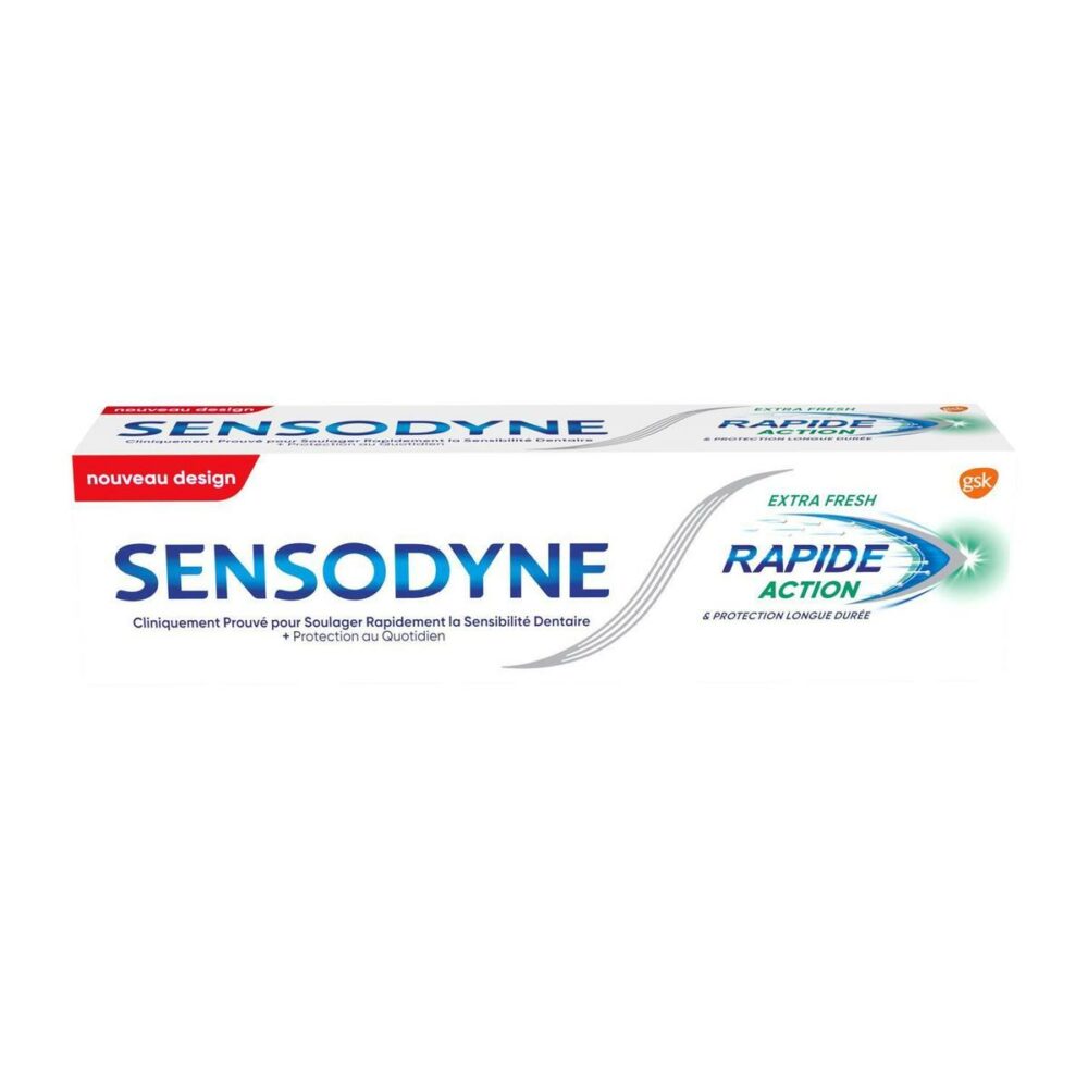 Sensodyne dentifrice rapide action extra fresh 75ml