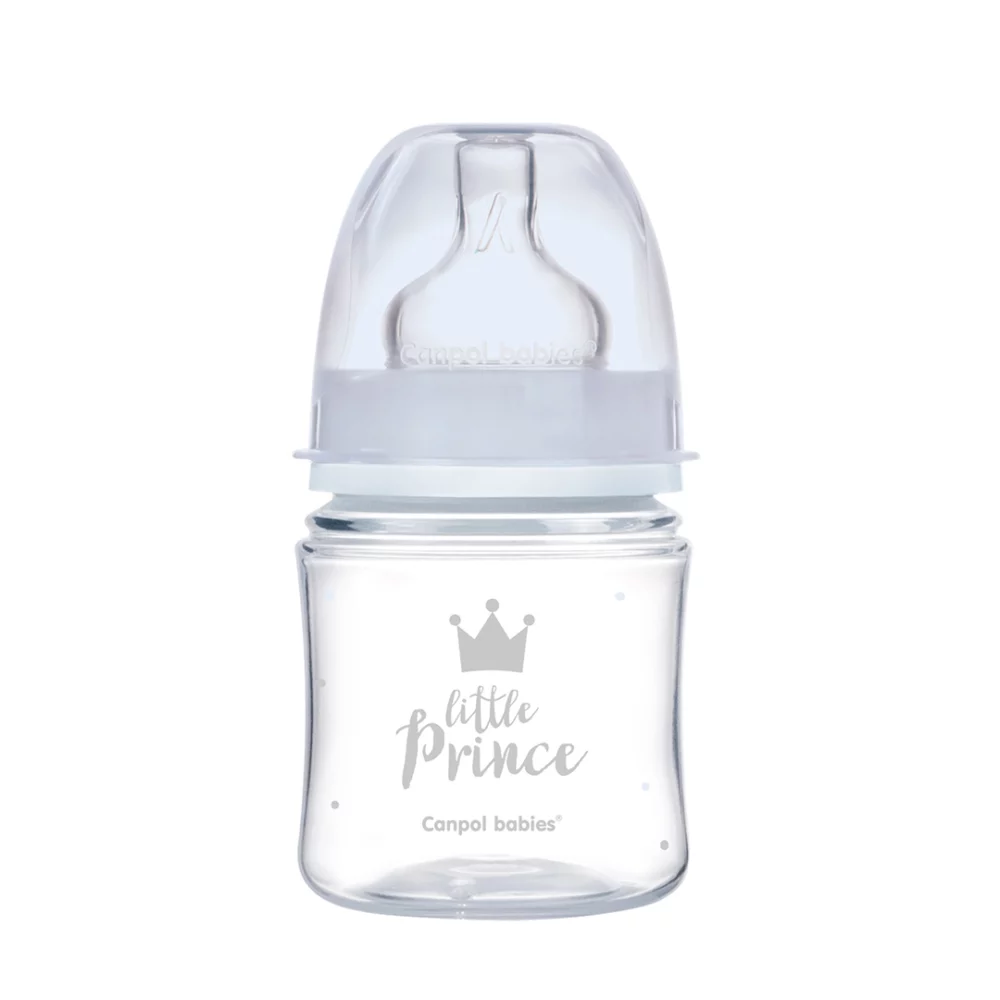 Canpol babies biberon anti colique col large royal 120ml royal baby - bleu - 35/233